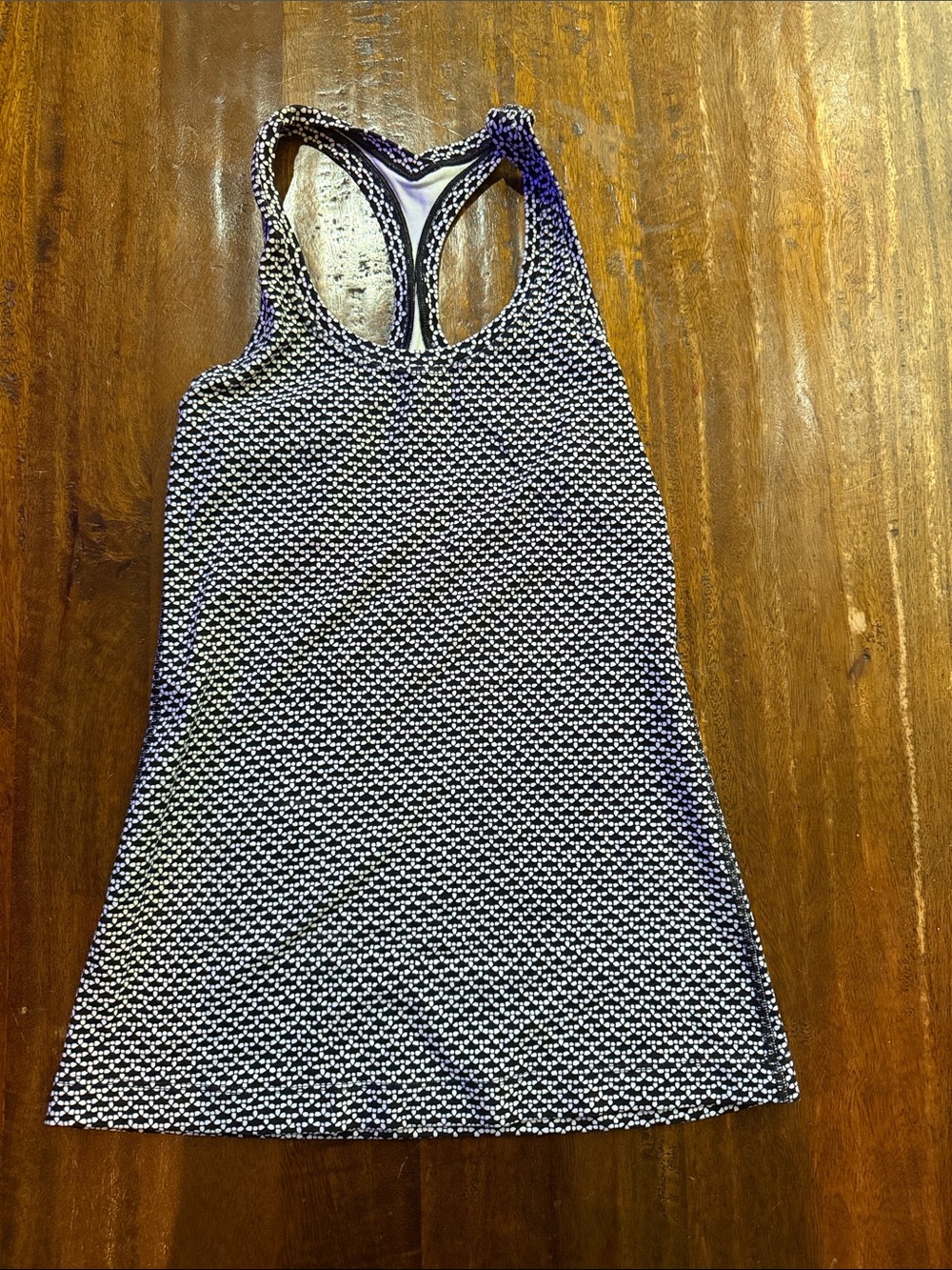 lululemon athletica Black & White Patterned Racerback Tank NEW WITHOUT TAGS